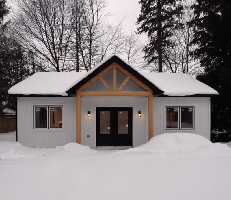 Mini DANT Homes custom design build project background