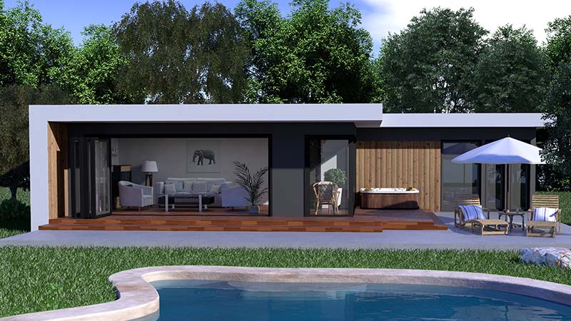 Luxury pool house contractor and guest house building Brantford