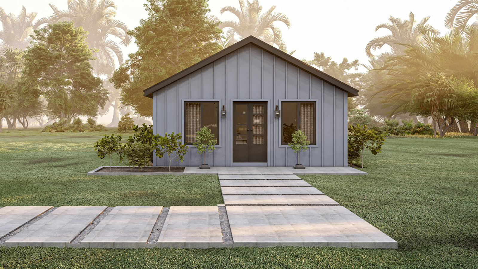 Model A Studio Detached MINI Home Exterior rendering Hamilton