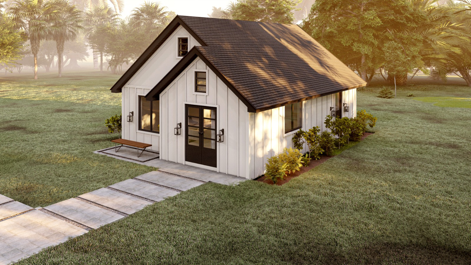 Model B 1 Bedroom detached garden suite exterior architecture Oakville