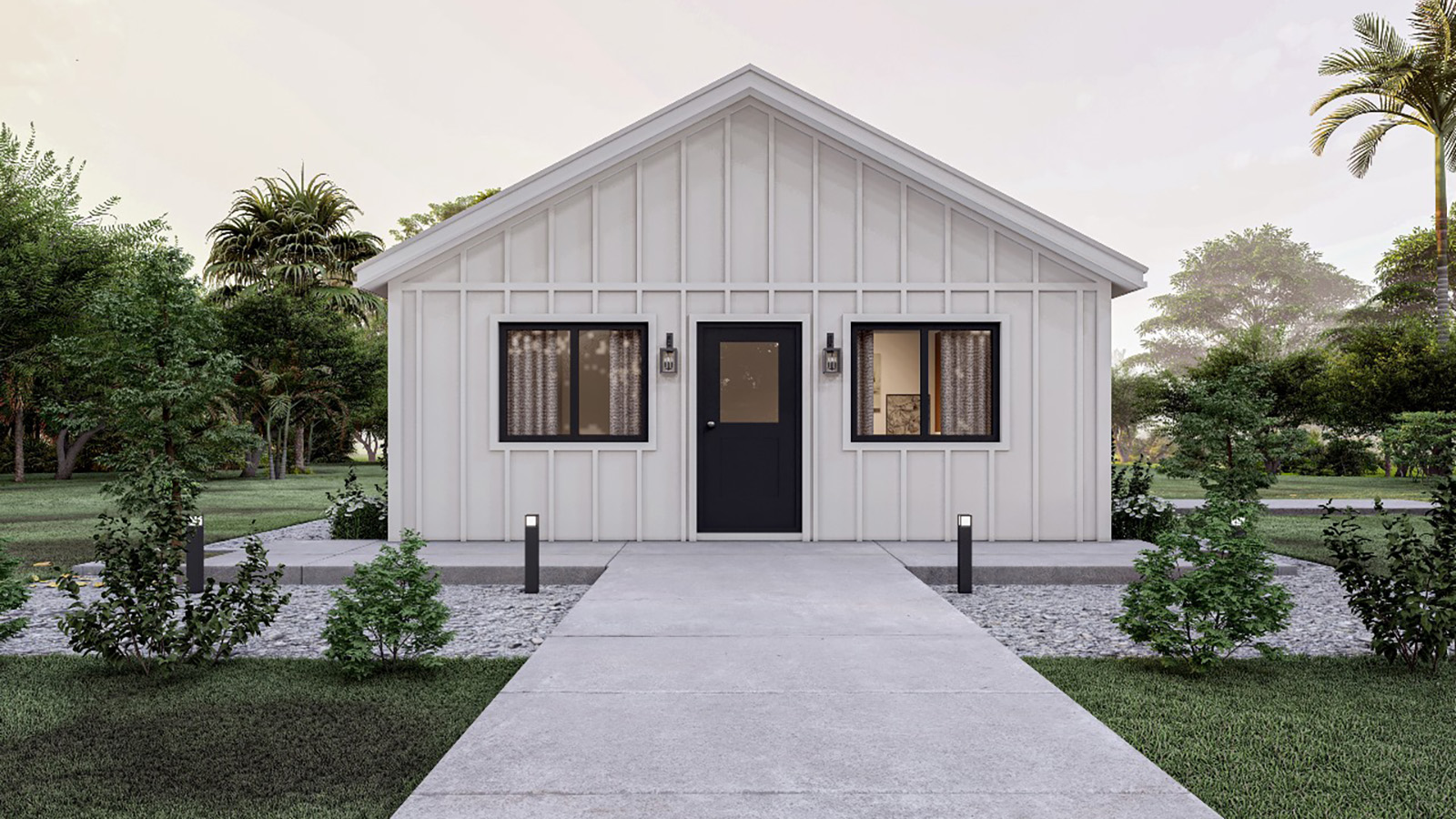 Model C 1 Bedroom luxury backyard home overview profile Niagara